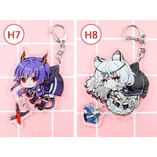 Móc khóa mica game Arknights (Loại cao cấp - Hình in ép giữa 2 mặt mica)