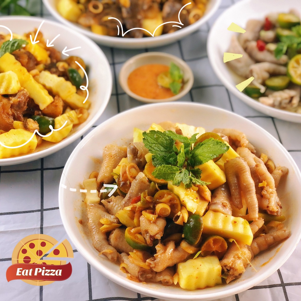 Chân Gà Sốt Thái Chế Biến Sẵn Ăn Liền Gói 400gram