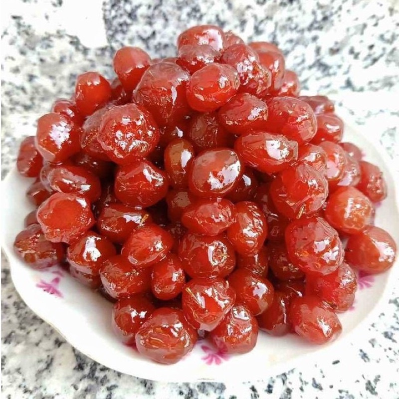 1kg trái siêu to mứt chùm ruột (mứt sơ ri)