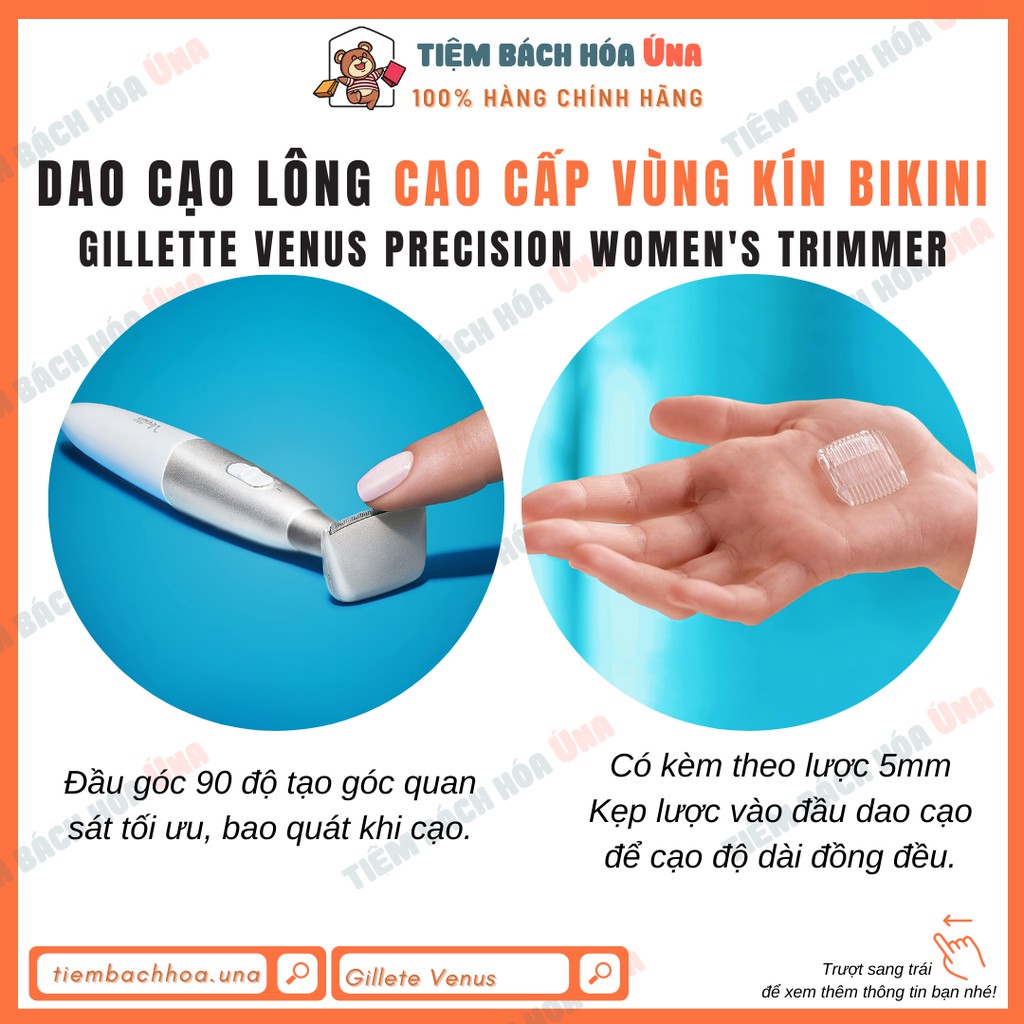 Dao cạo lông vùng kín cao cấp Gillette Venus Bikini Precision Women's Trimmer