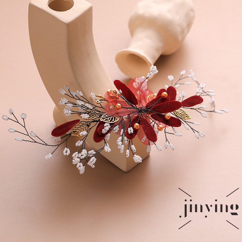 GETNOIVAS Kẹp tóc nữ thiết kế hoa duyên dáng thời trang phong cách retro