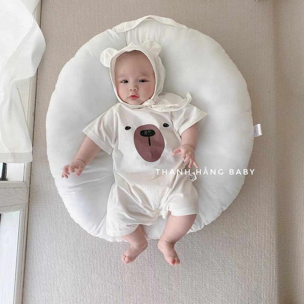 Body Bé Trai Bé Gái, Bộ Body Cho Bé Kèm Mũ Thanh Hằng Baby 5 Đến 13 Kg