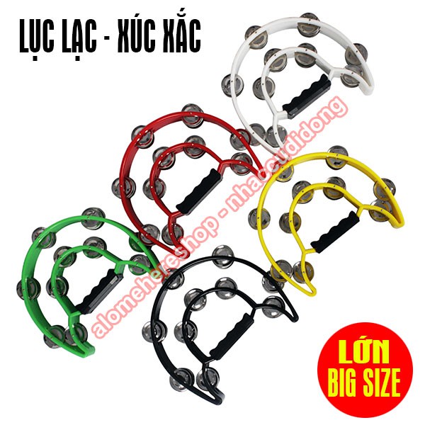 Lục lạc xúc xắc gõ bo nhựa lớn big size (Màu Đỏ)