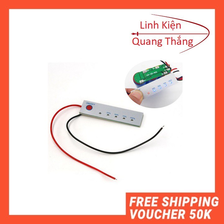 Mạch Đo Dung Lượng Pin 3S 12.6V- Linh kiện 3m hiển thị dung lượng pin