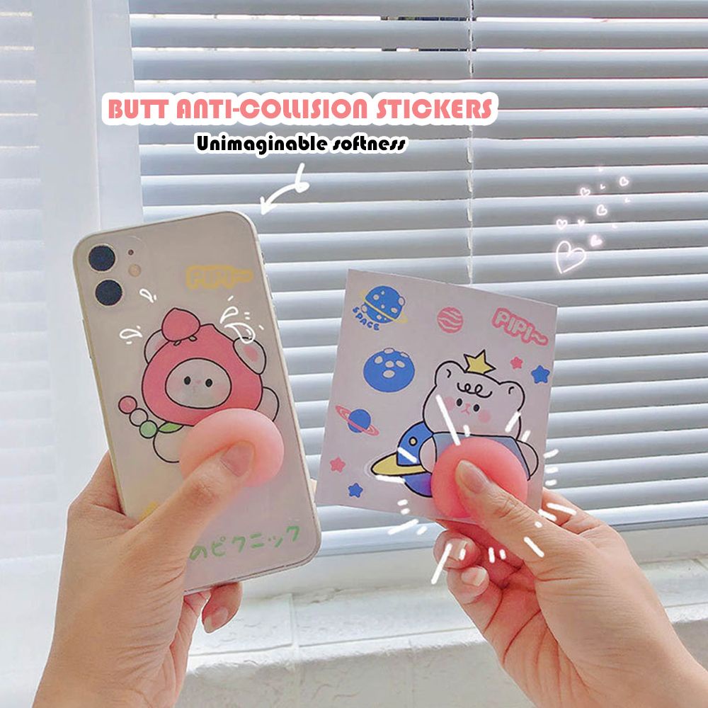 Miếng Dán Trang Trí Cửa Xe Hơi Hình Hoạt Hình 3d Bằng Silicon Chống Va Chạm Chống Trầy Xước | BigBuy360 - bigbuy360.vn