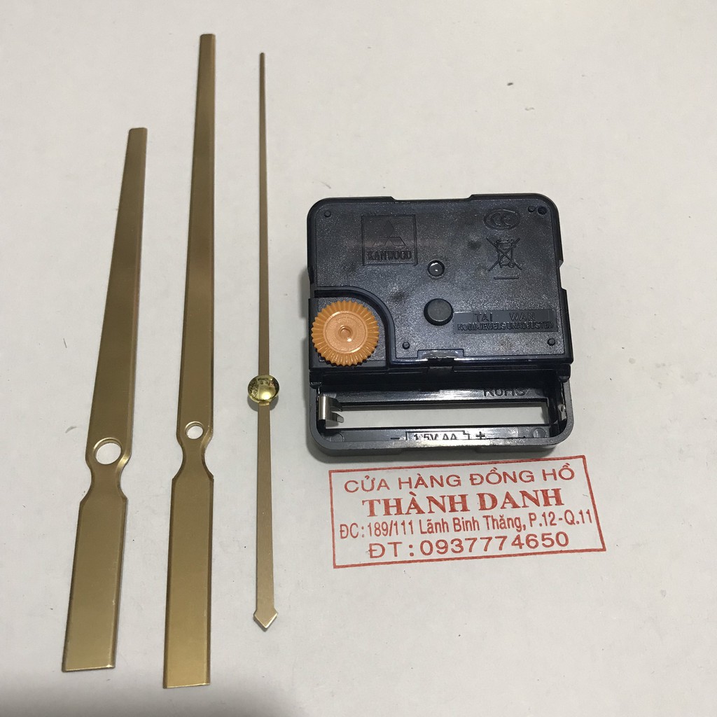 Kim trôi - Bộ kim vàng dài 18,5cm và máy trôi Đài Loan loại tốt trục 5mm