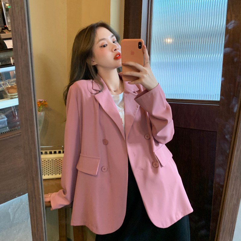 Xiaozhainv Áo Khoác Blazer Dáng Rộng Thời Trang Cho Bạn Nữ 6 Màu Tùy Chọn | BigBuy360 - bigbuy360.vn