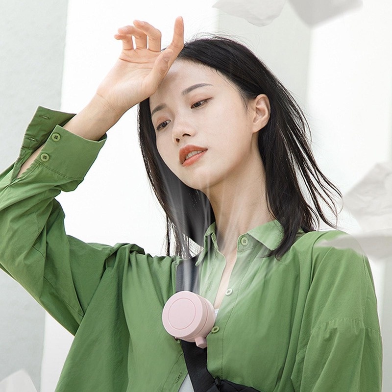 Quạt Làm Mát Không Cánh 3 Tốc Độ Có Thể Tùy Chỉnh Kèm Sạc USB Tiện Dụng