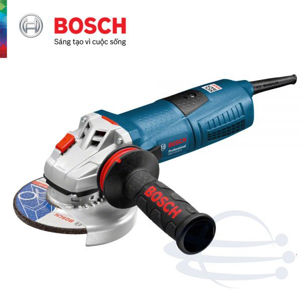 Máy mài góc Bosch GWS 13-125 CI 125mm, 1300W, M14, Công tắc trượt, Tay cầm chống rung