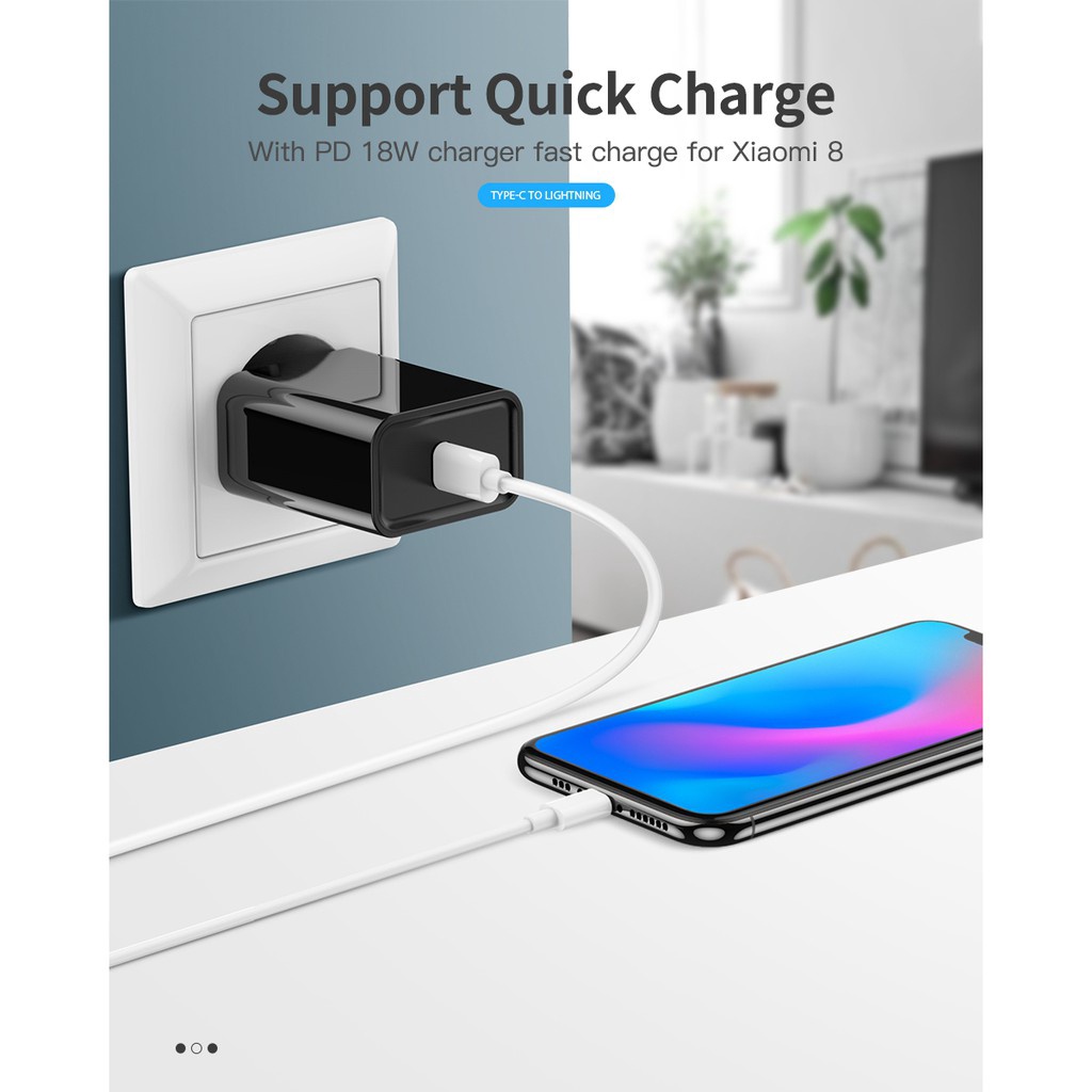 Fast Charger USB Type C to USB Type C Cable 60W PD QC 4.0 Quick Charge USB-C Cable For Samsung Galaxy S10 S9 Xiaomi Redmi