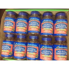Viên Dầu Cá Hồi Omega 3 Pure Alaska Wild Salmon Oil Bổ Mắt Tăng Cường Não Bộ Hỗ Trợ Tim 1000mg 210 Viên của Mỹ