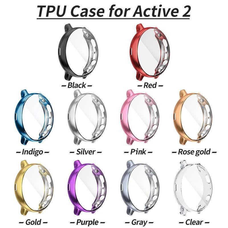 Ốp bảo vệ mặt đồng hồ Samsung Galaxy Watch 4 3 40mm 44mm 41mm 45mm + miếng dán bảo vệ màn hình đồng hồ Samsung Galaxy Active 2 40MM 44MM