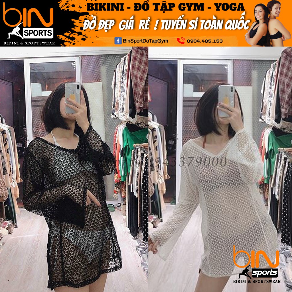 Aó Lưới Đi Biển Khoác Ngoài Bin Sports ALU006