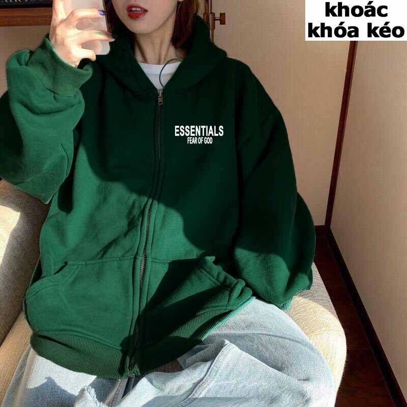 ÁO KHOÁC KHOÁ KÉO UNISEX CHO NAM VÀ NỮ, SIÊU RẺ SIÊU XINH HỢP TÚI TIỀN,GIÁ SINH VIÊN