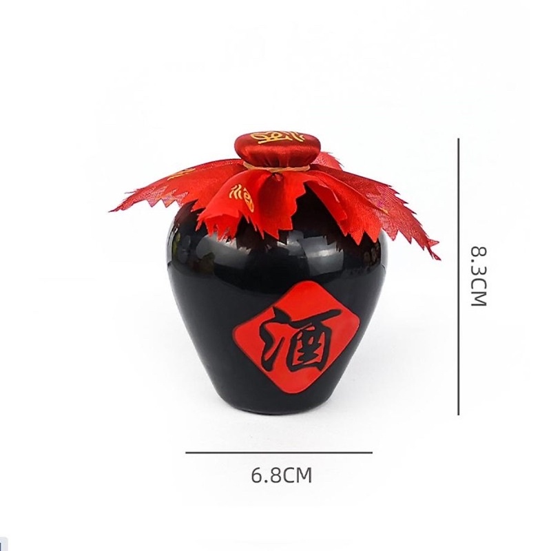 Combo 5 mô hình bình rượu trang trí bánh kem