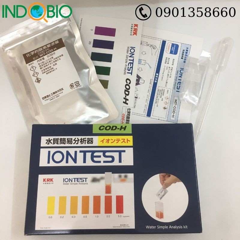 [HÀNG CÓ SẴN] BỘ TEST KIT COD WIT-COD-H, 0-250 PPM KRK-NHẬT [KÈM COA]