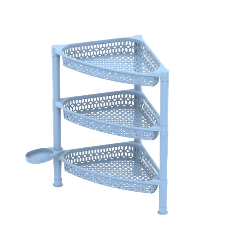 Kệ góc lớn 3 tầng tiện dụng Nhựa Duy Tân - Kích thước 48,5 x 30 x 59 cm