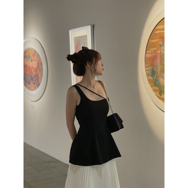 VIVIAN BLACK SET - Set áo lệch vai by CÁM