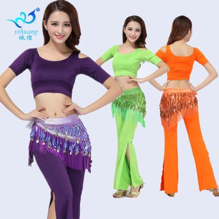Đầm tập múa bụng ngắn tay trễ vai xinh xắn