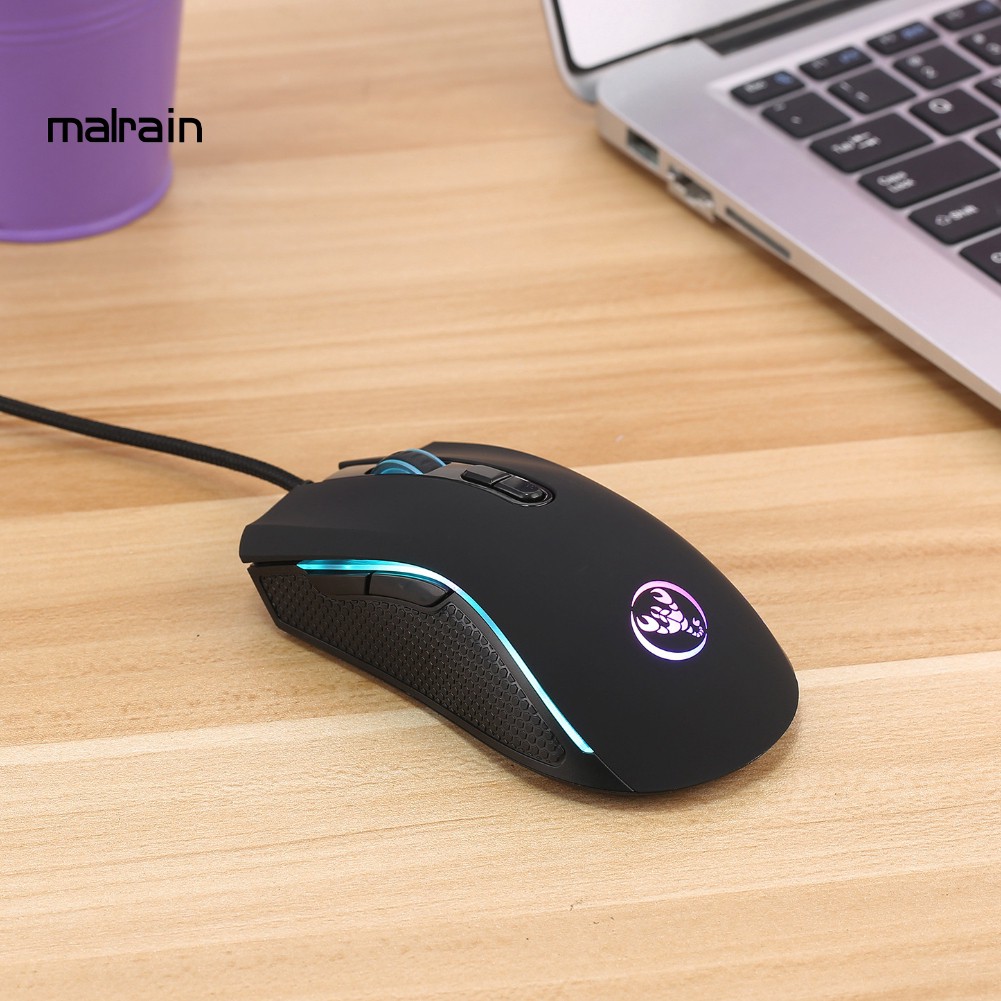 Chuột quang chơi game 3200DPI tích hợp đèn LED đẹp mắt hiện đại