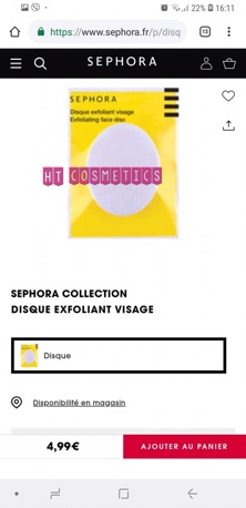 Miếng rửa mặt Sephora - Pad Sephora