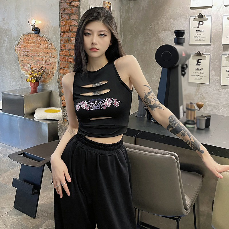 Áo Lửng Không Tay Phong Cách Hàn Quốc Quyến Rũ Dành Cho Nữ