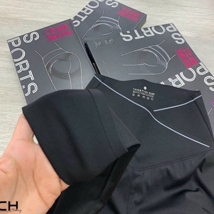 Quần legging nữ cạp cao chất umi loại 1 gen bụng cho nữ - Full hộp