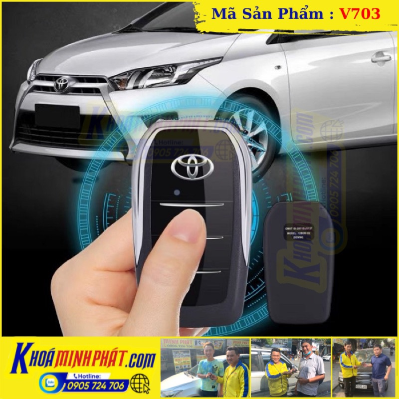 Vỏ Chìa khoá Độ gập xe Toyota Vios 2015 đến 2022