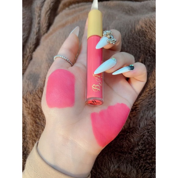 Son nắp vàng  Son kem cao cấp B.A Beauty tặng kèm ủ môi