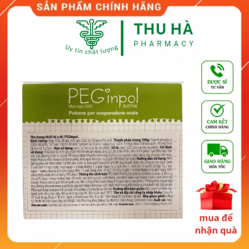 BUONA PEGINPOL giúp bé nhuận tràng , hết táo bón ( hộp 20gói*5g)- nhập khẩu chính hãng