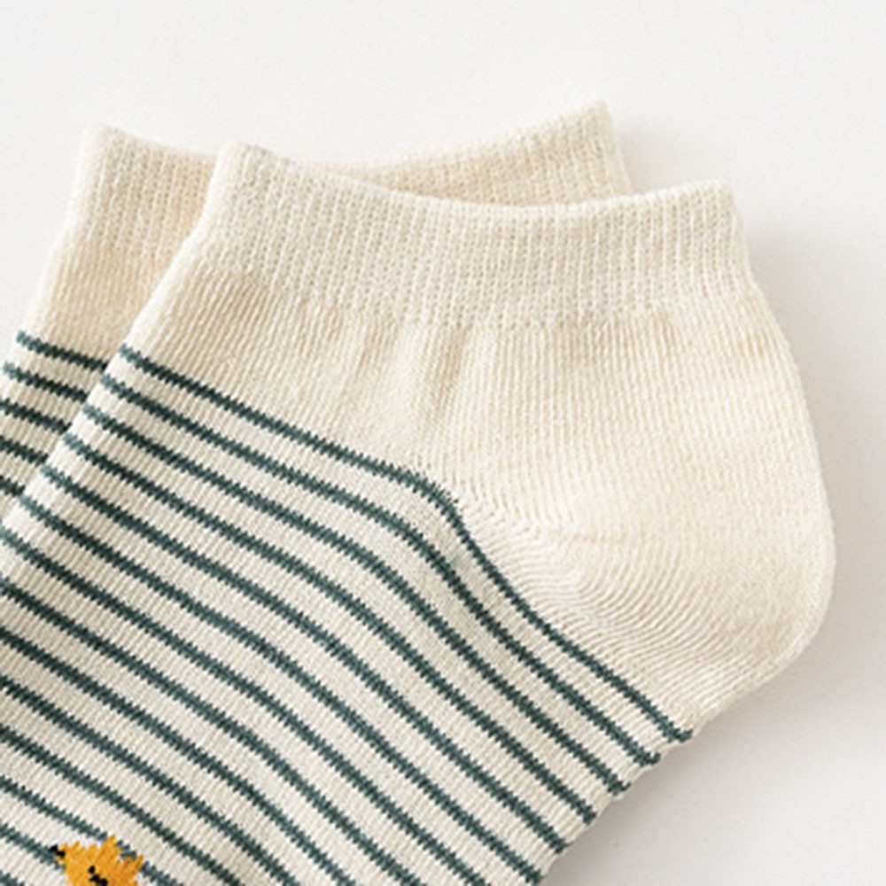 Set 5 đôi tất cotton hoạ tiết trái cây dễ thương thời trang cho nữ