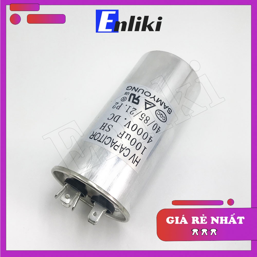 Tụ 100uF 4000V SAMYOUNG kích thước 50X115mm