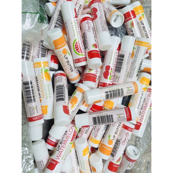 Dưỡng Môi trái cây, Son dưỡng không màu, Dưỡng Mềm môi hương trái cây Lip Butter Chap Lip, Hàng Mỹ chính hãng