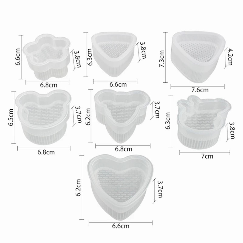 Khuôn Làm Sushi / Cơm Nắm Hình Bánh Donut Bằng Silicone Không Dính Phong Cách Nhật Bản DIY