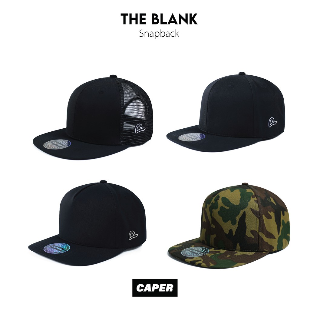 Mũ nón snapback chính hãng Caper trơn phong cách basic vải khaki nhiều màu