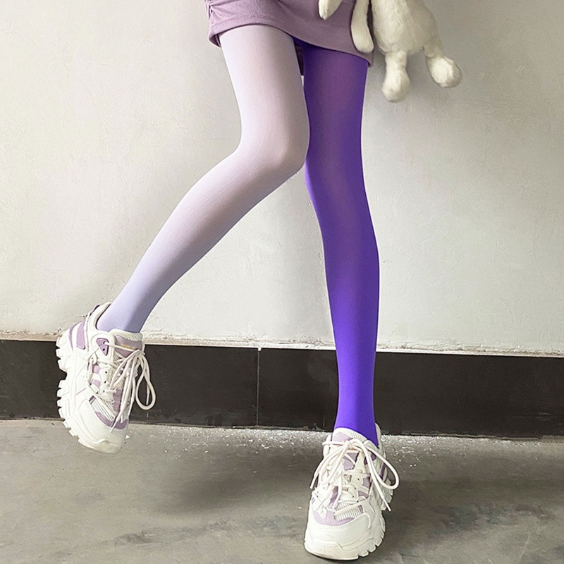 Quần Tất Mỏng Không Đường May Màu Sắc Tương Phản Thời Trang Xuân Thu Quyến Rũ Cho Nữ