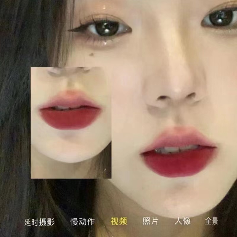 Son Môi Màu Nhung Lì Màu Trắng Mờ Xinh Xắn Dành Cho Nữ