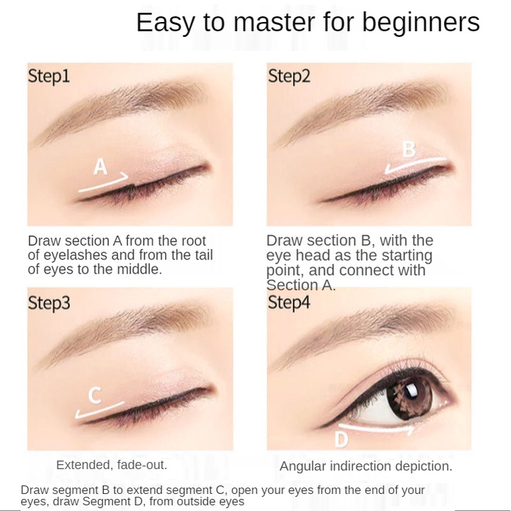 Eyeliner, waterproof and sweatproof, long lasting, no smudge, no fading!