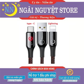 Cáp sạc Lightning / Type C tự ngắt thông minh Baseus cho iPhone iPad ...