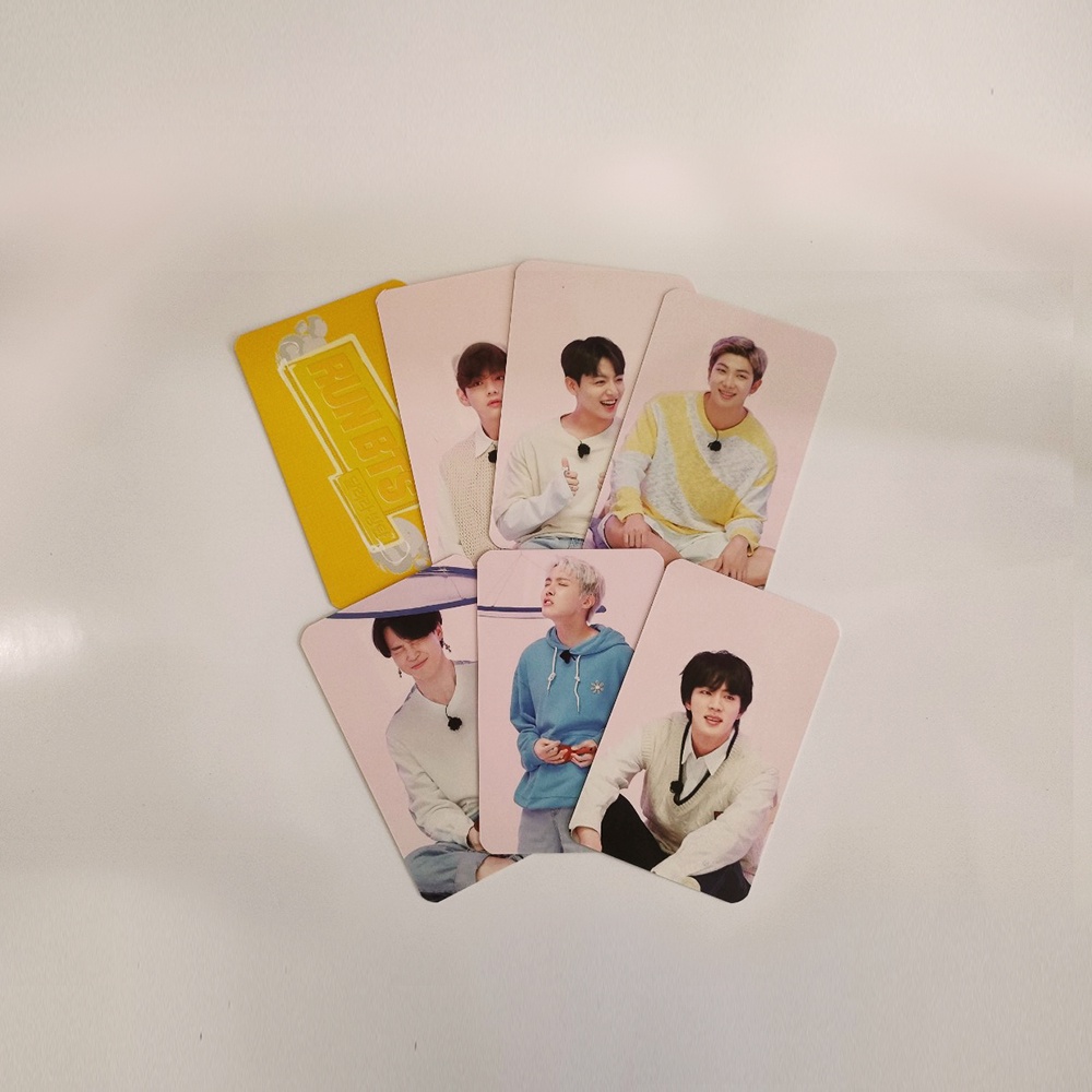 Bộ 7 card RUN BTS thích hợp để tặng, làm event, ...