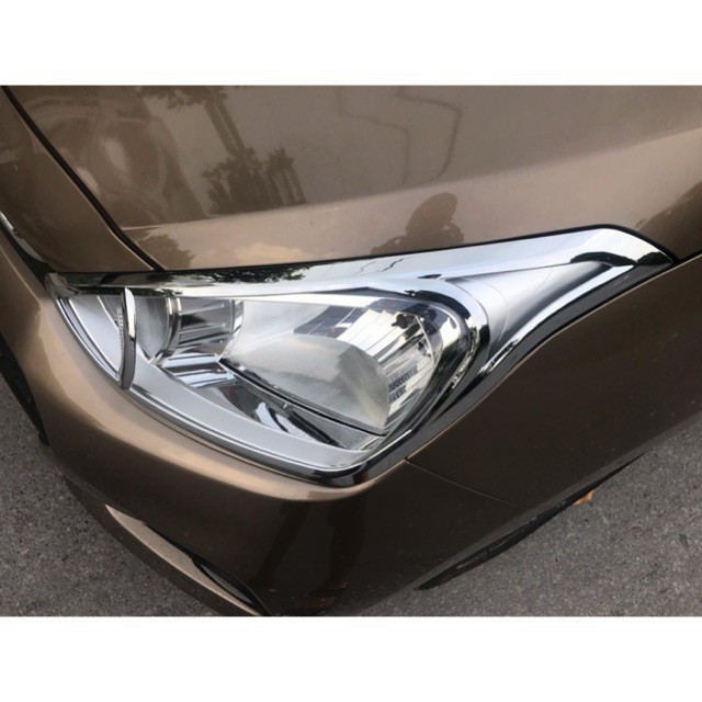 Ốp Viền Đèn Pha Hậu Xe Grand I10 hatback 2014 -2020 mạ Crom cao cấp