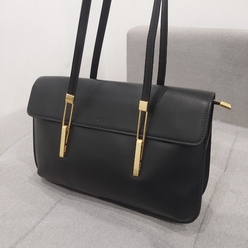 Túi Khoác Vai Thời Trang Da Mềm Kẹp Nách Nút Hít Không Gian Sử Dụng Lớn Cidu CD21