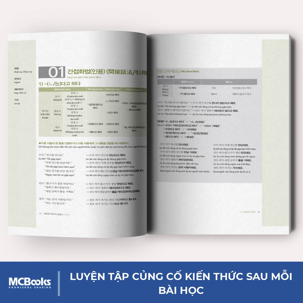 Sách Làm Chủ Ngữ Pháp Tiếng Hàn Trung Cấp Giải Thích Chi Tiết