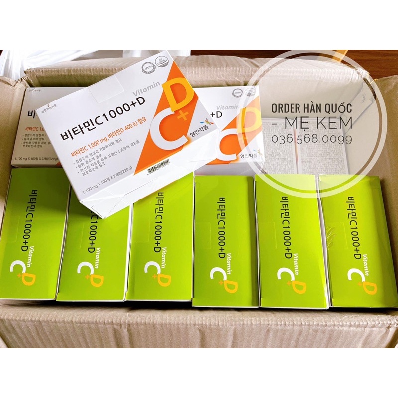 [Mẹ Kem] Hộp Vitamin CD đẹp da Hàn Quốc chính hãng