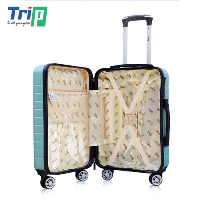 valy xách tay TRIP PC911, valy khóa TSA, vali nhựa PC,vali dây kéo đôi