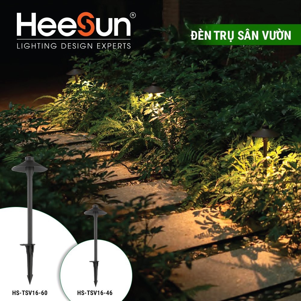 Đèn trụ sân vườn HeeSun Gerbera