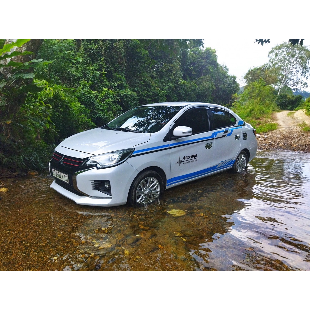 Tem dán trang trí xe thể thao Mitshubishi Attrage