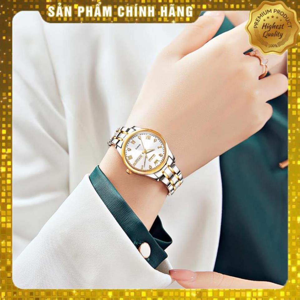 Đồng hồ nữ Đeo Tay  OLEVS 5563 chống vô nước Bằng dây đeo Thép Không Gỉ Thời Trang