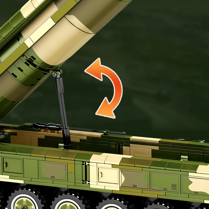 Đồ chơi Lego Lắp ráp Xe Tên lưa địa chất - Sembo Block 105804 intercontinental ballistic - 1585 Mảnh ghép