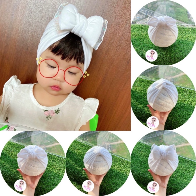 MŨ TURBAN CHO BÉ RẺ ĐẸP CHẤT COTTON MỀM MỊN - VỪA SÀNH ĐIỆU, VỪA CHE THÓP ĐƯỢC CHO BÉ
